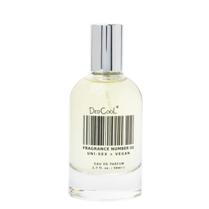 A bottle of Dedcool fragrance number four