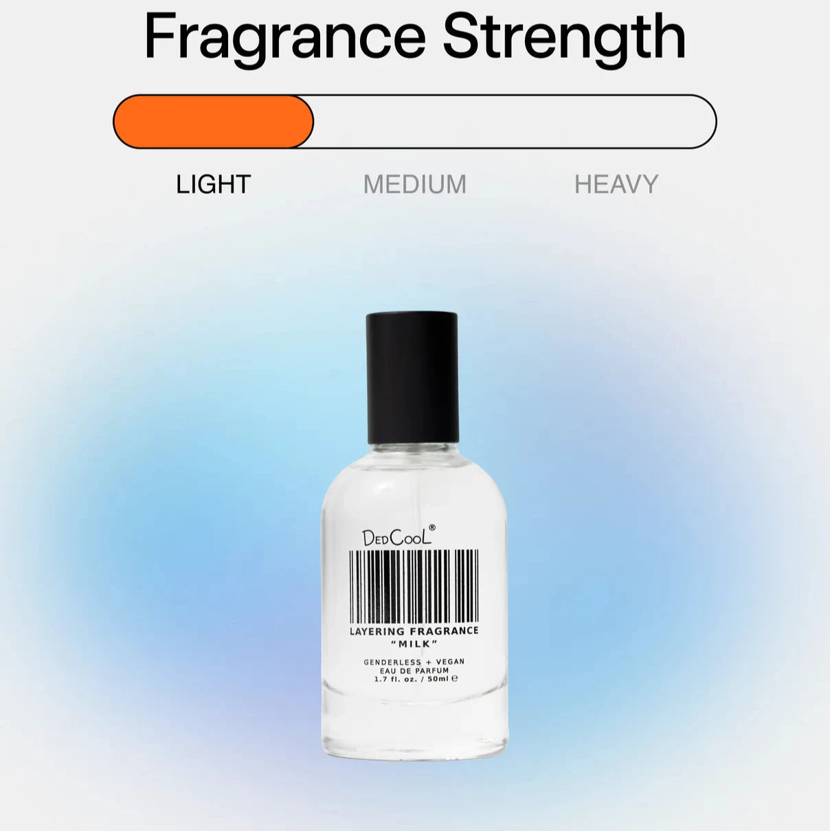 A bottle of dedcool fragrance number one, taunt