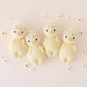 A group of Cuddle and Kind baby duckling stuffed animal child's toys