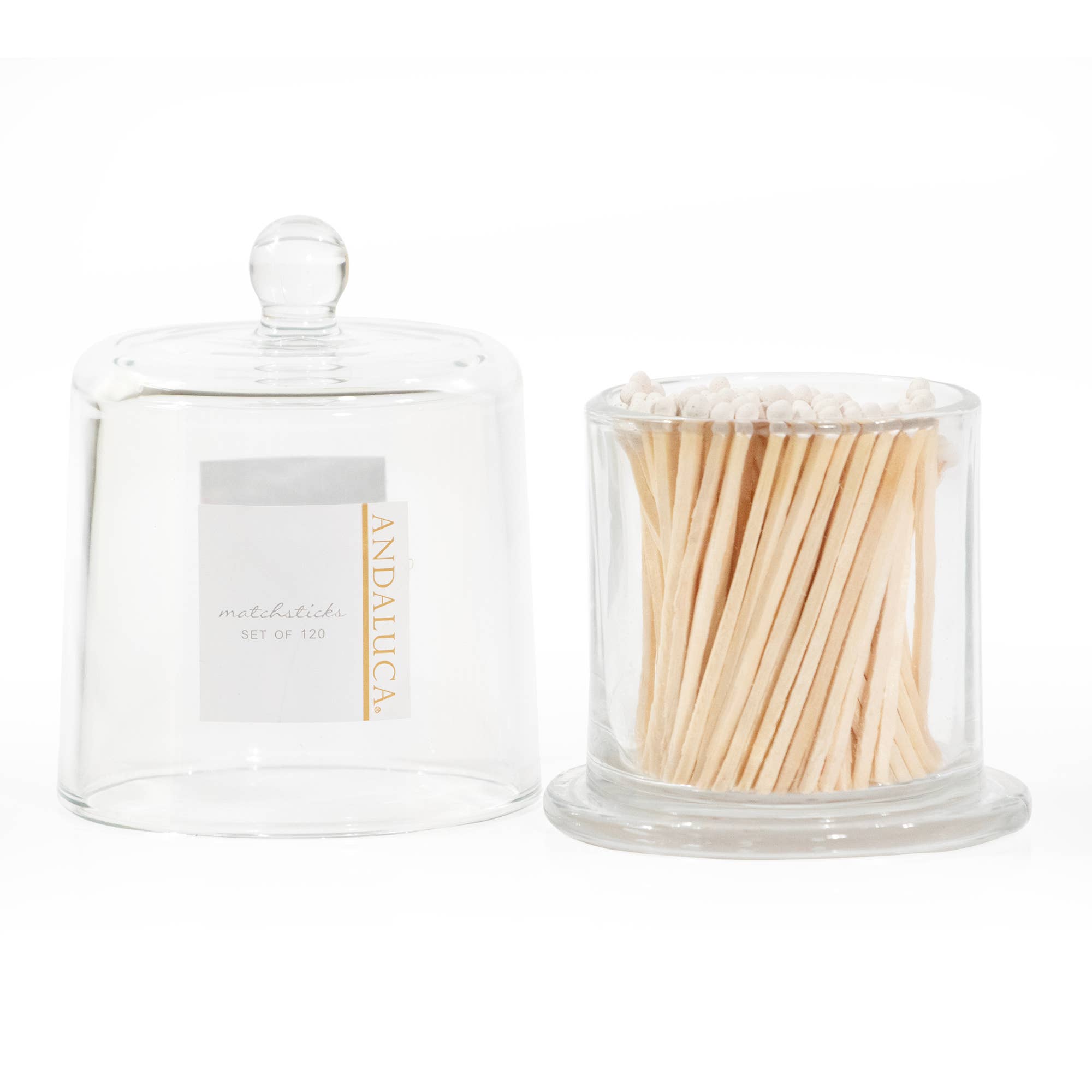 Andaluca | Glass Matches Jar with Lid
