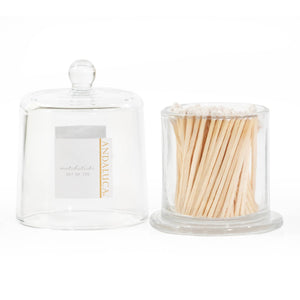 Andaluca | Glass Matches Jar with Lid