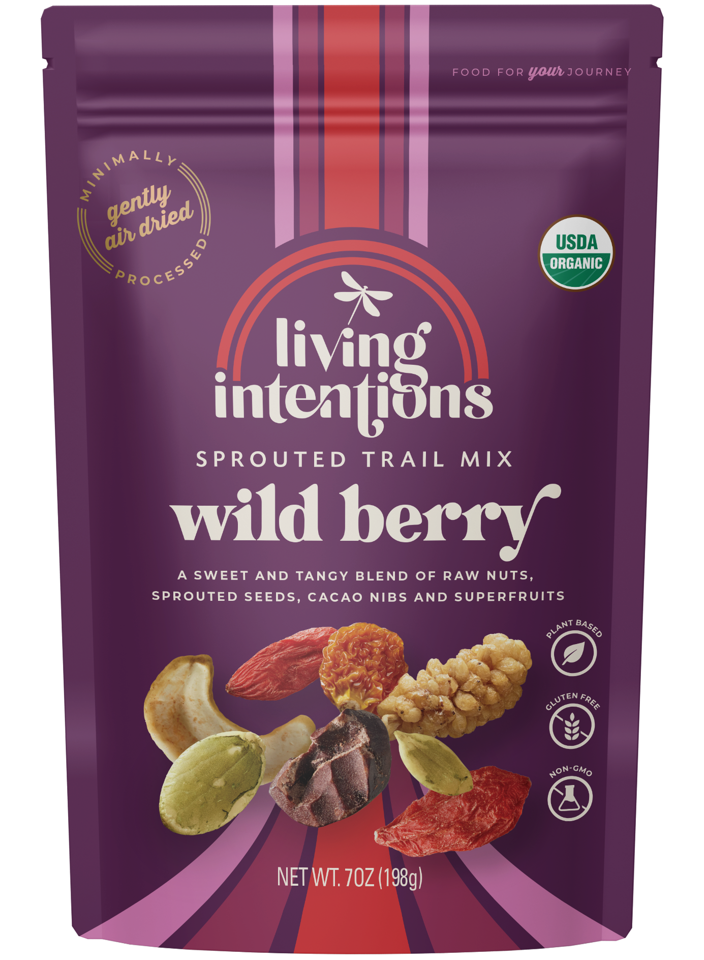 Living Intentions | Sprouted Trail Mix - Wild Berry
