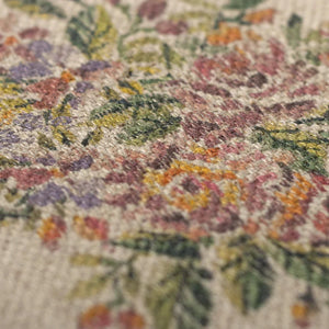 Close-up of a floral patterned fabric.