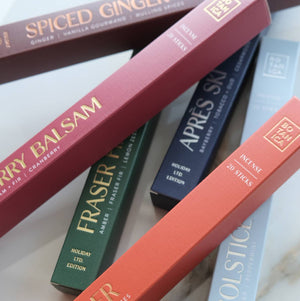 Assorted boxes of different flavors on a marble surface