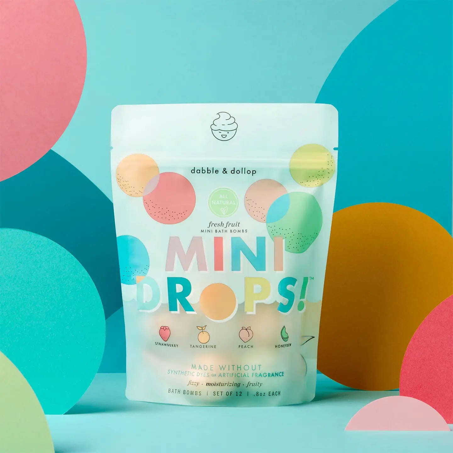 Dabble & Dollop | Fresh Fruit Mini Bath Bombs