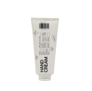 Tube of hand cream on a white background