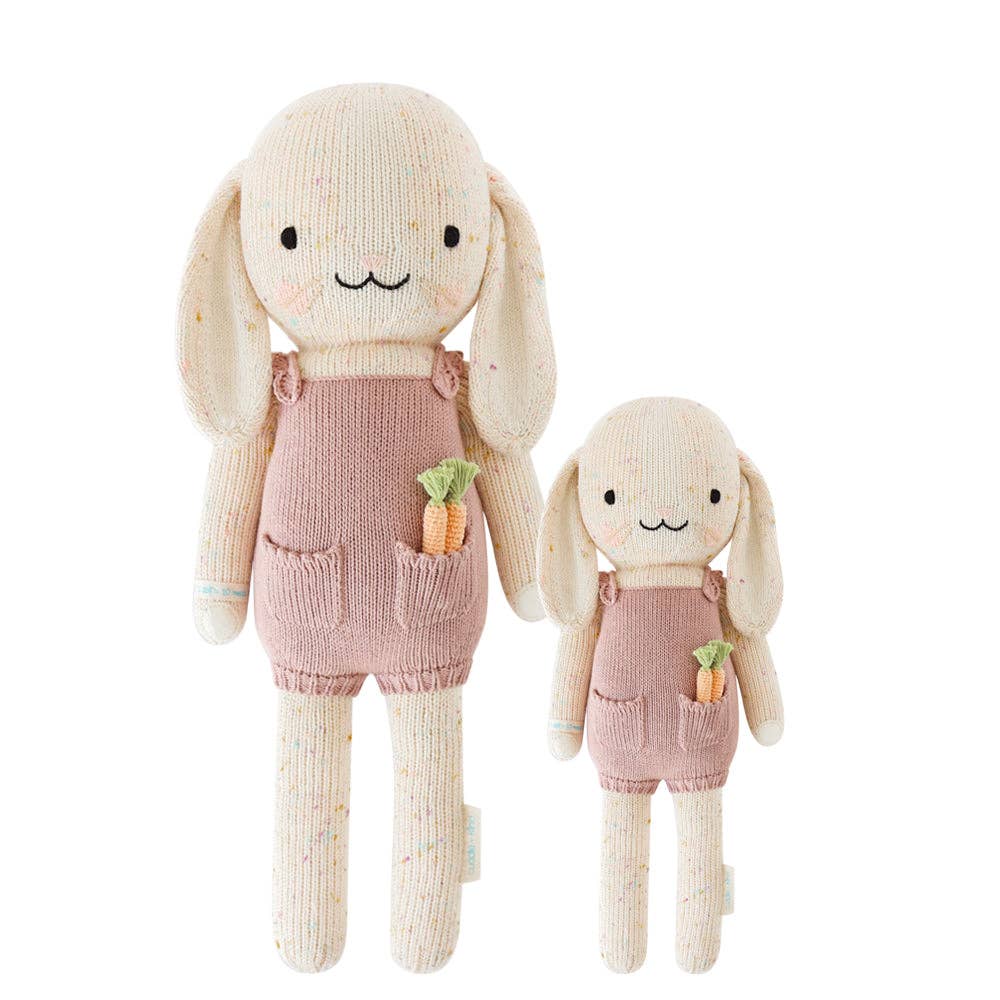 The cuddle and kind harper the bunny stuffed animal in both sizes