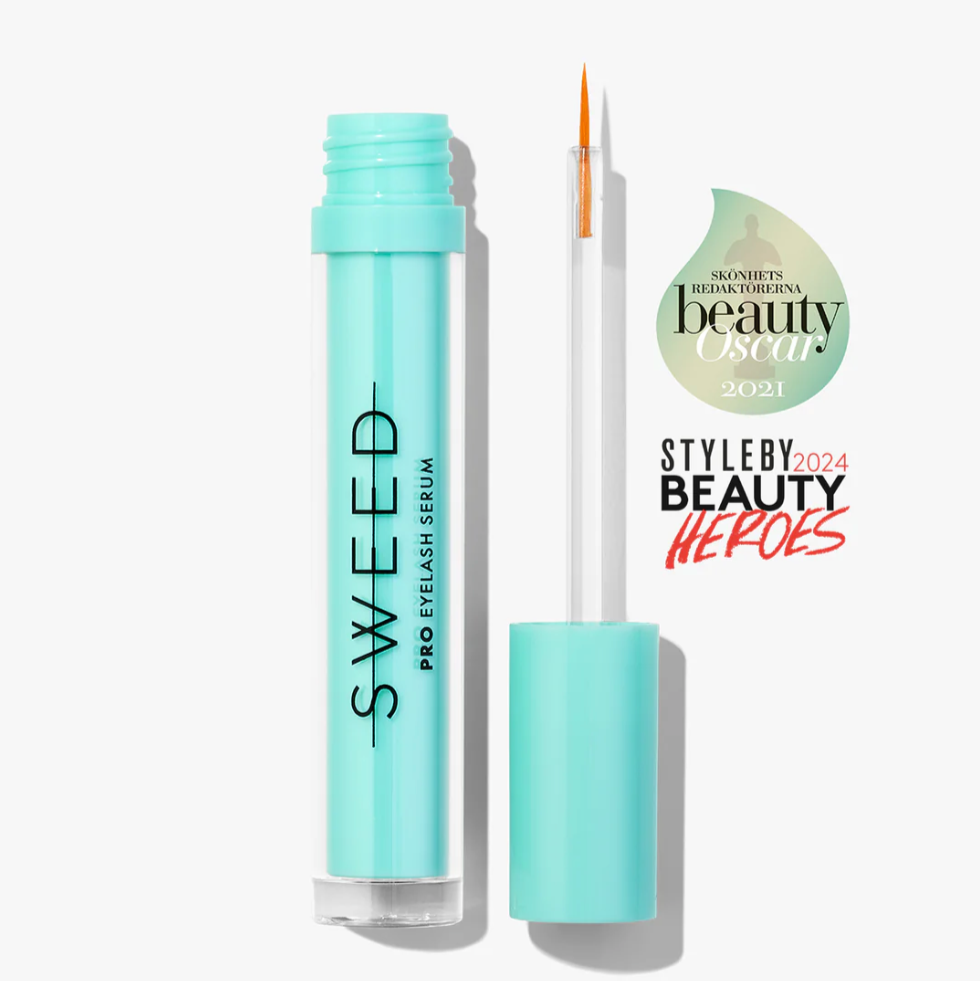 A tube of the award winning sweed beauty lash growth serum