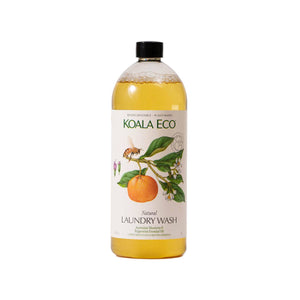 A bottle of Koala Eco natural, organic laundry detergent