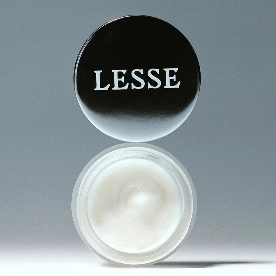 A container of Lesse Awakening Eye Cream