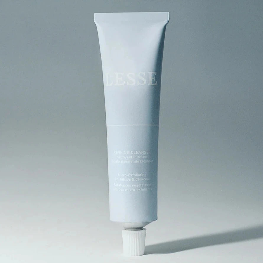 A tube of Lesse refining cleanser