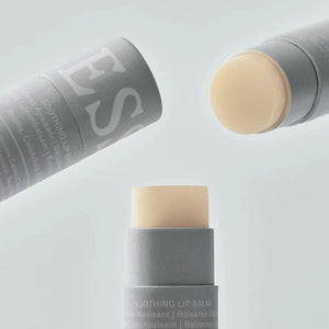 A group of three Lesse soothing lip balms