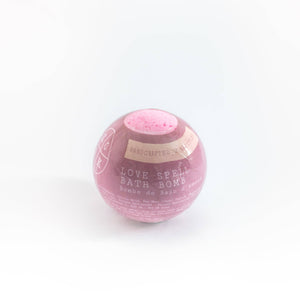 A soak love spell pink bath bomb