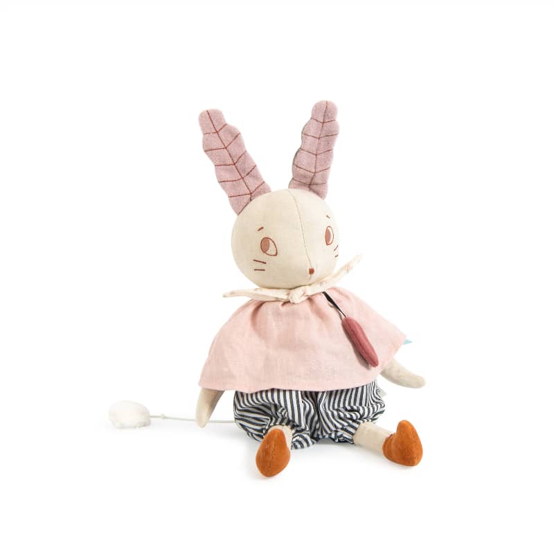 Lune the rabbit Musial toy, by Moulin Roty Paris