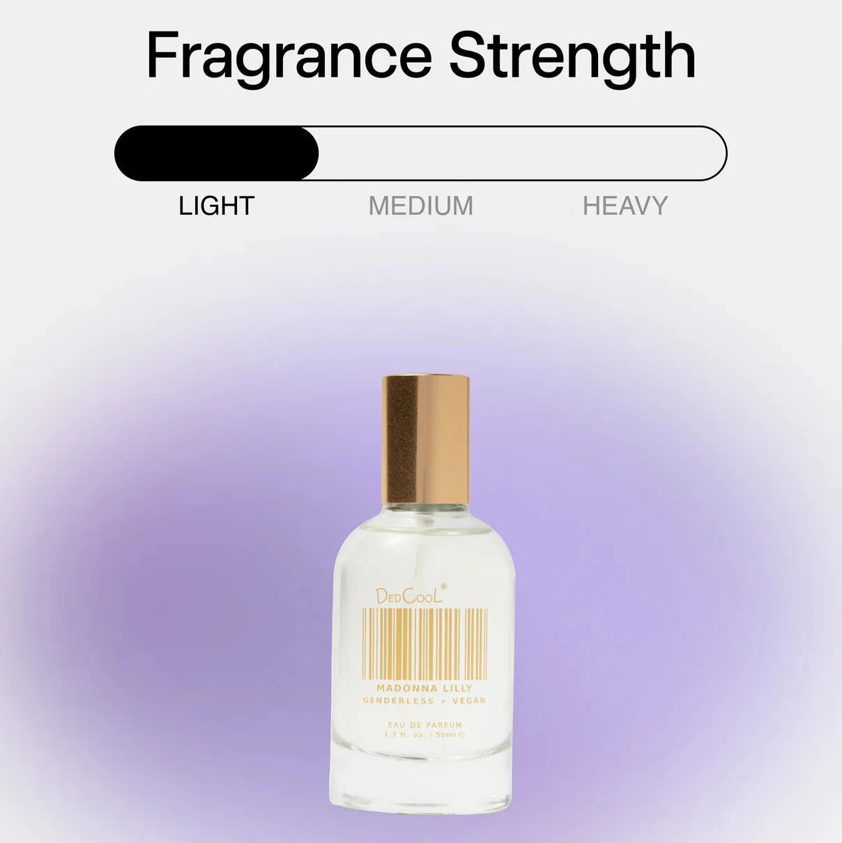 A bottle of Dedcool Madonna Lilly