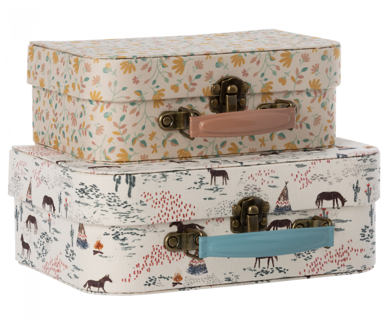 Maileg | Fabric Suitcase Set - Chevaux Heureux