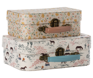Maileg | Fabric Suitcase Set - Chevaux Heureux