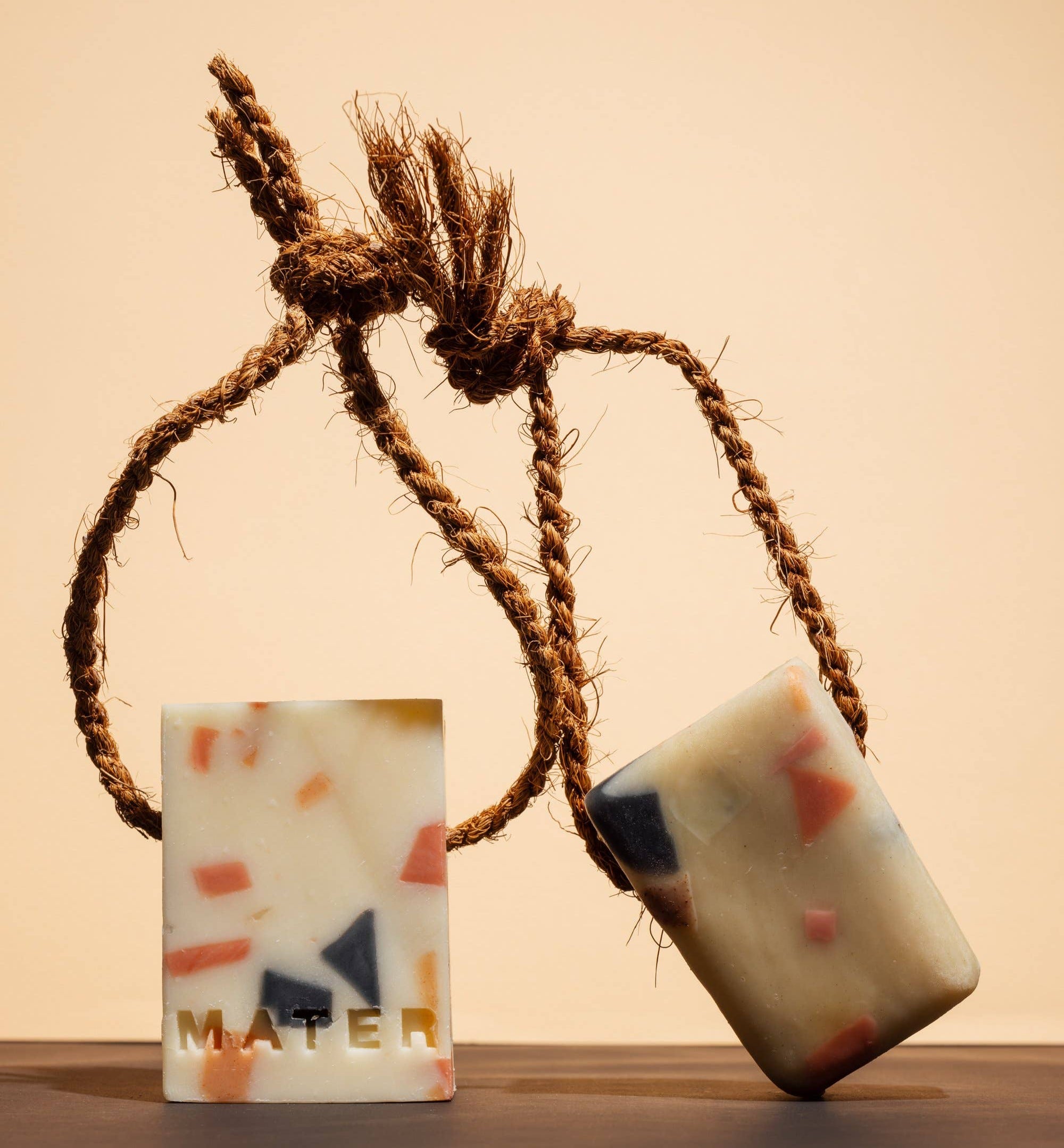 Mater rebar soaps, hand poured and organic.