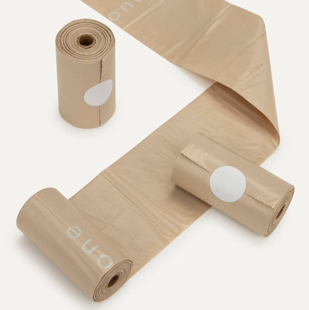 Three boxes of the maxbone biodegradable oops poops pet waste bags