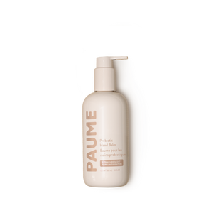 A bottle of Paume probiotic hand balm.
