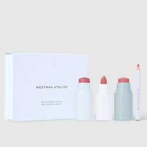 Westman Atelier lip balm set on a light background