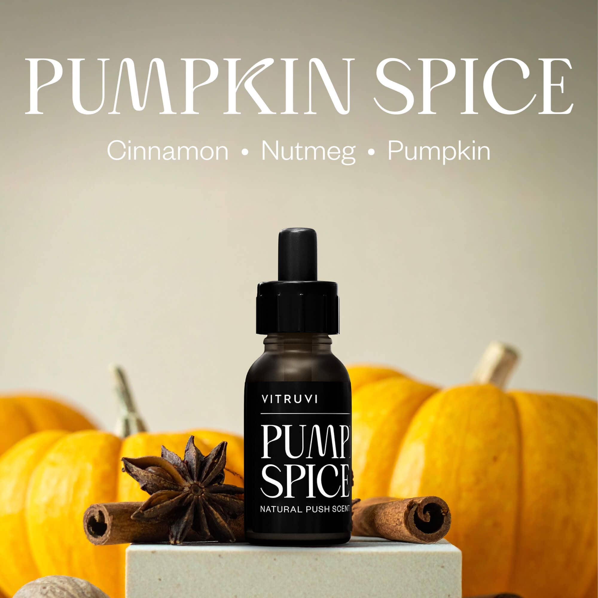 Vivruvi Pumpkin Spice product packaging on a white background