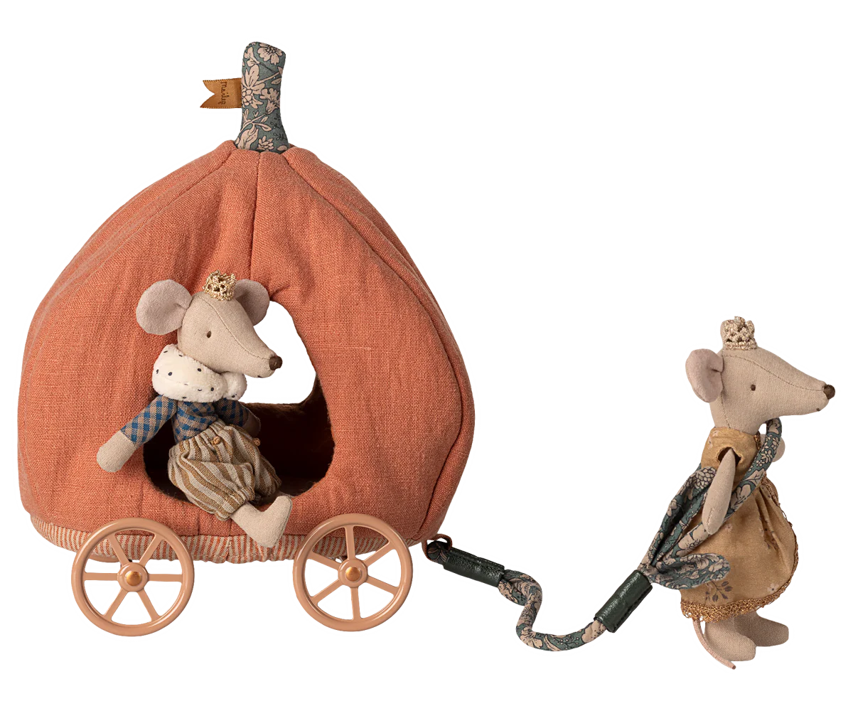 Maileg | Pumpkin Carriage for Mouse