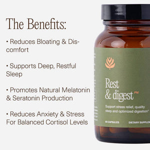 An infographic outlining the benefits of Rest and Digest
