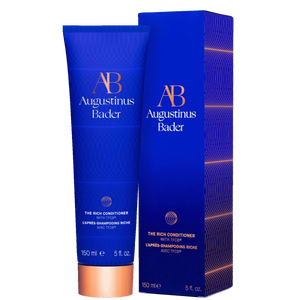 Augustinus Bader the rich conditioner bottle and packaging on a white background
