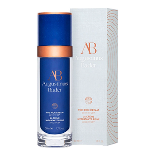 Augustinus Bader skincare cream bottle and packaging on a white background