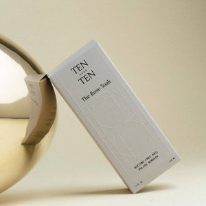 Product packaging with 'TEN' branding on a neutral background