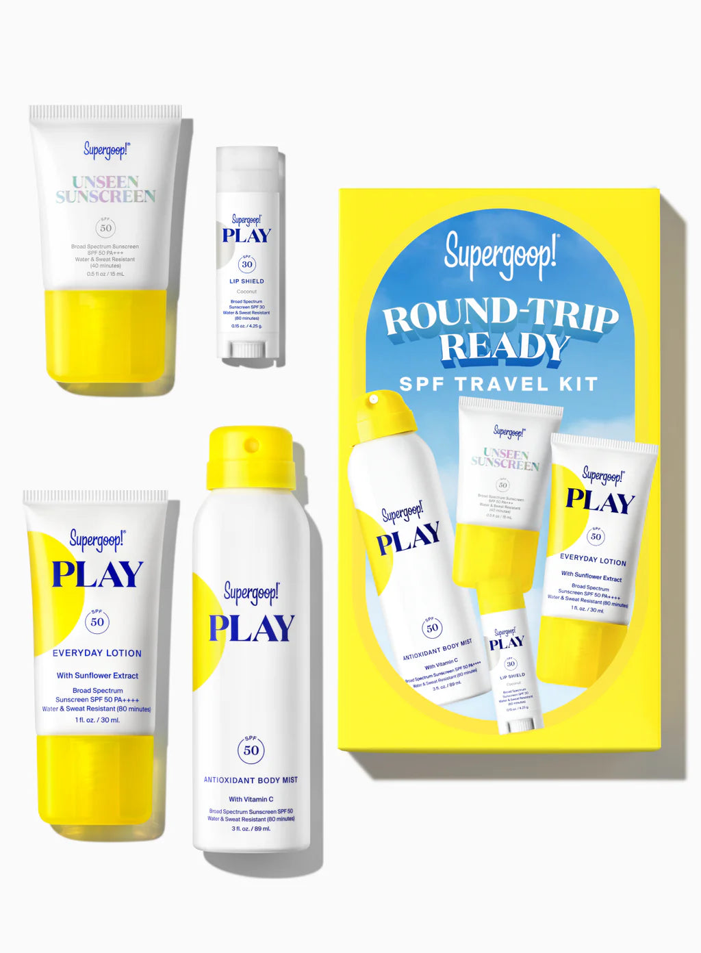 Supergoop | Round Trip Ready SPF Travel Kit