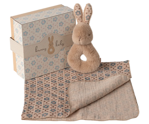 Maileg | Bunny Rattle Set - Cream Peach