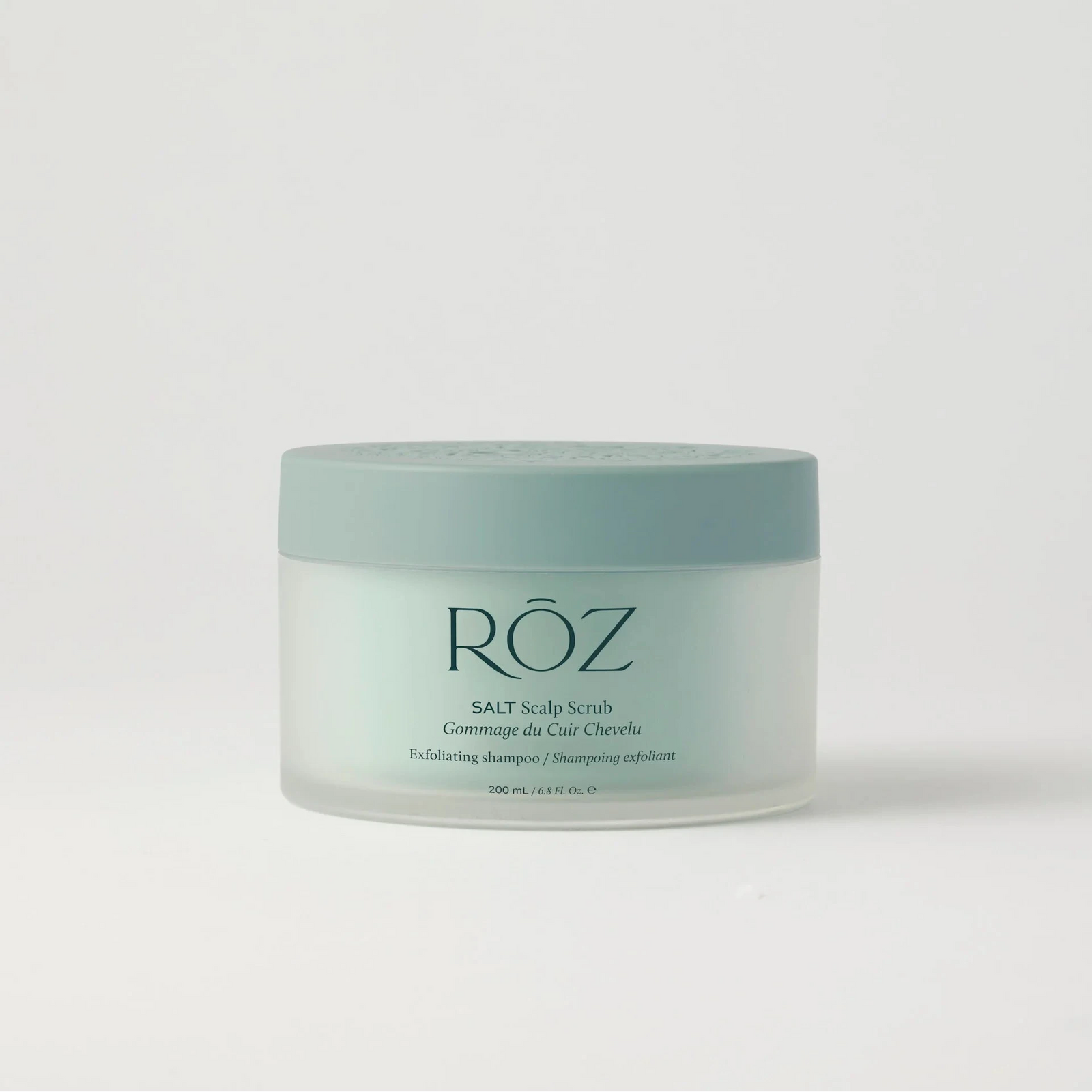 Jar of Röz Scalp Scrub on a white background