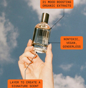 Dedcool taunt. Layer to create a signature scent. Non-toxic, vegan, genderless. 21 mood boosting organic extracts