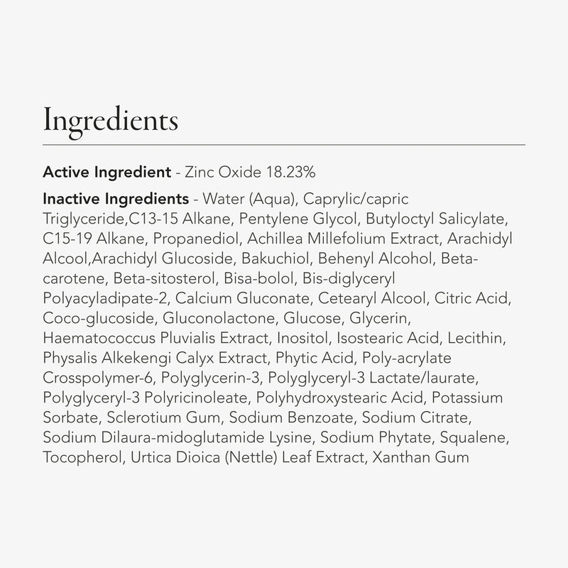 An ingredient infographic for the face cleanser. 