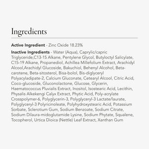 An ingredient infographic for the face cleanser. 
