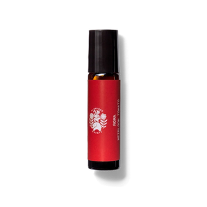 Flamingo Estate roma tomato fragrance oil, in a small brown bottle with a red label