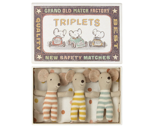 Maileg | Triplets Baby Mice in Matchbox