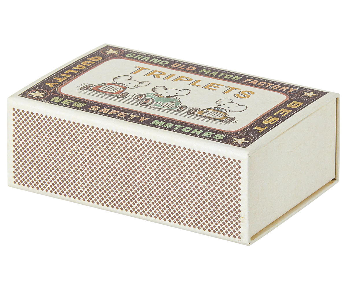 Maileg | Triplets Baby Mice in Matchbox