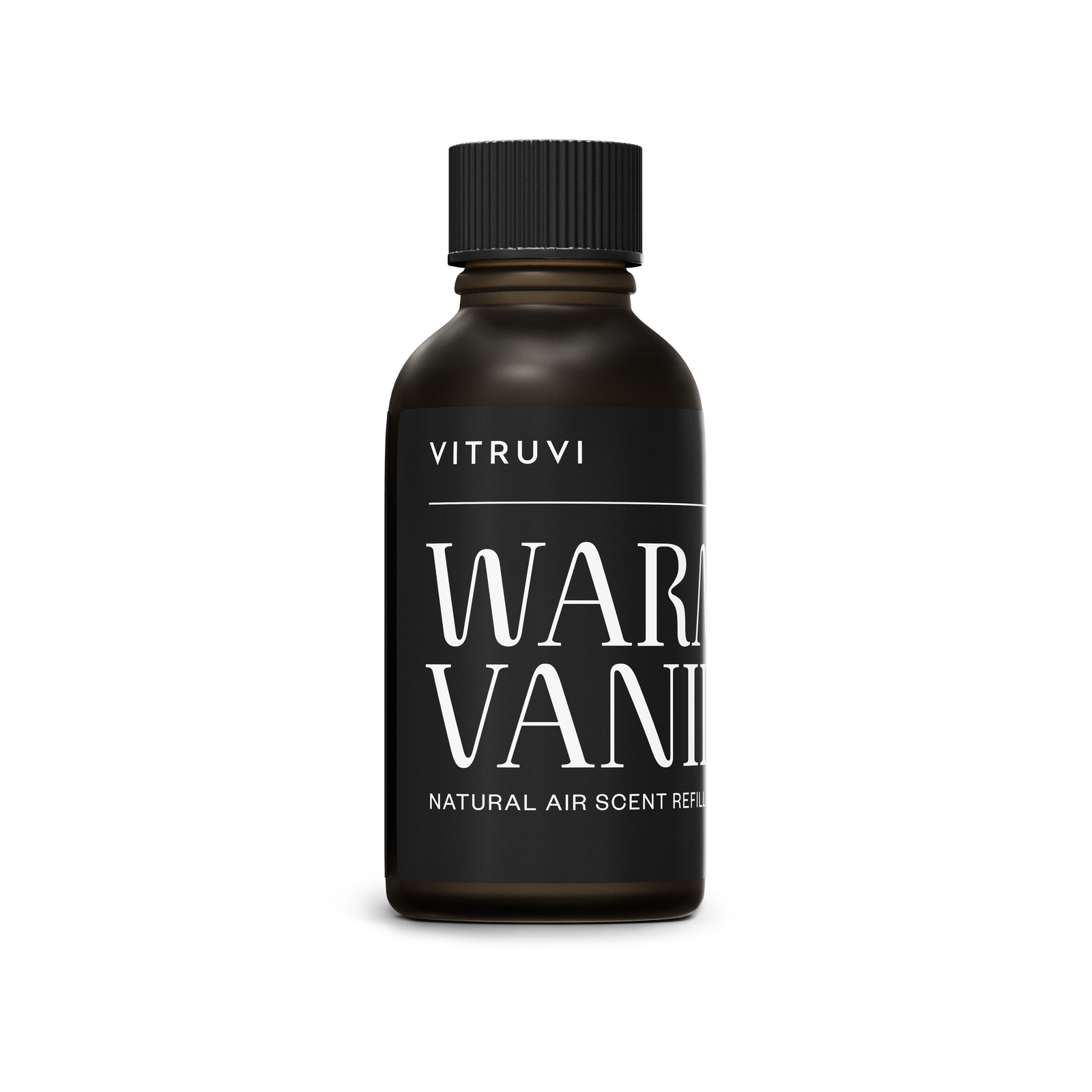 Vitruvi Warm Vanilla air scent refill box on a white background
