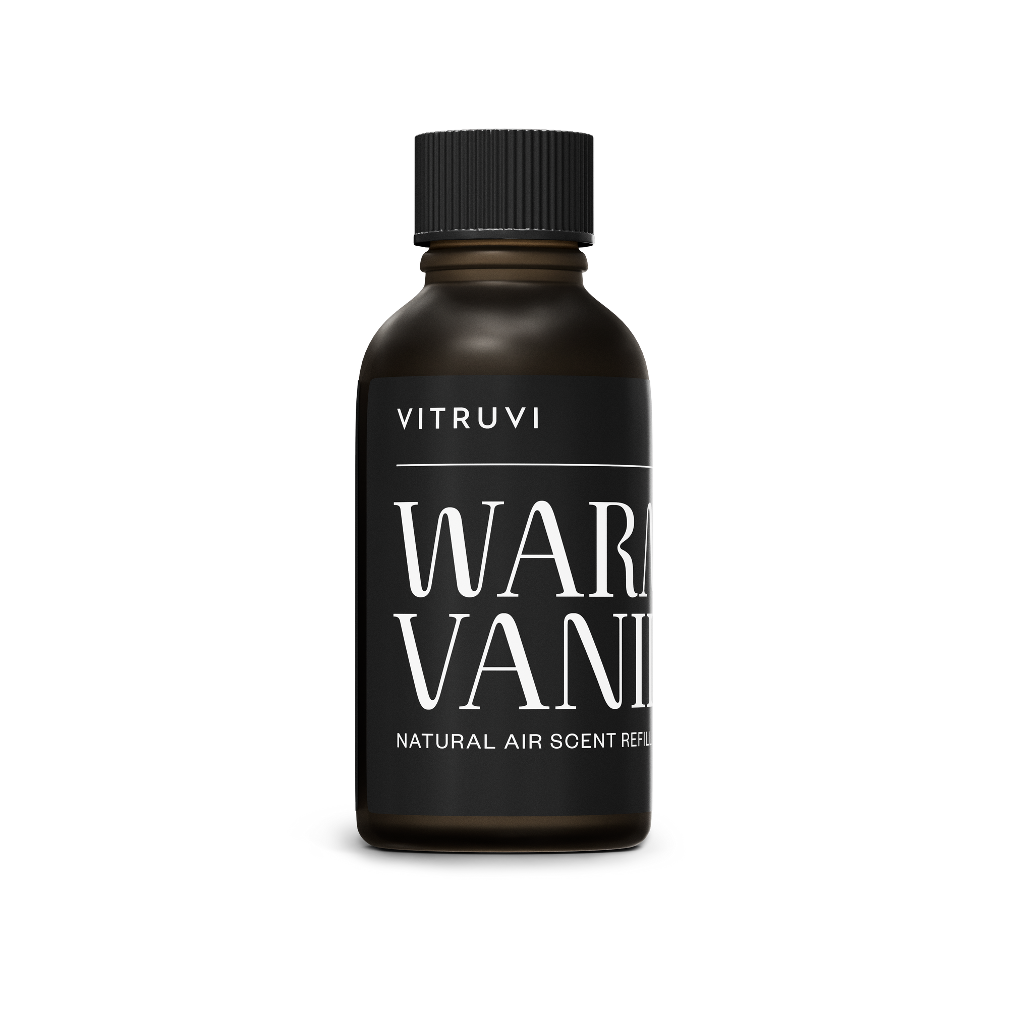 Vitruvi Warm Vanilla air scent refill box on a white background