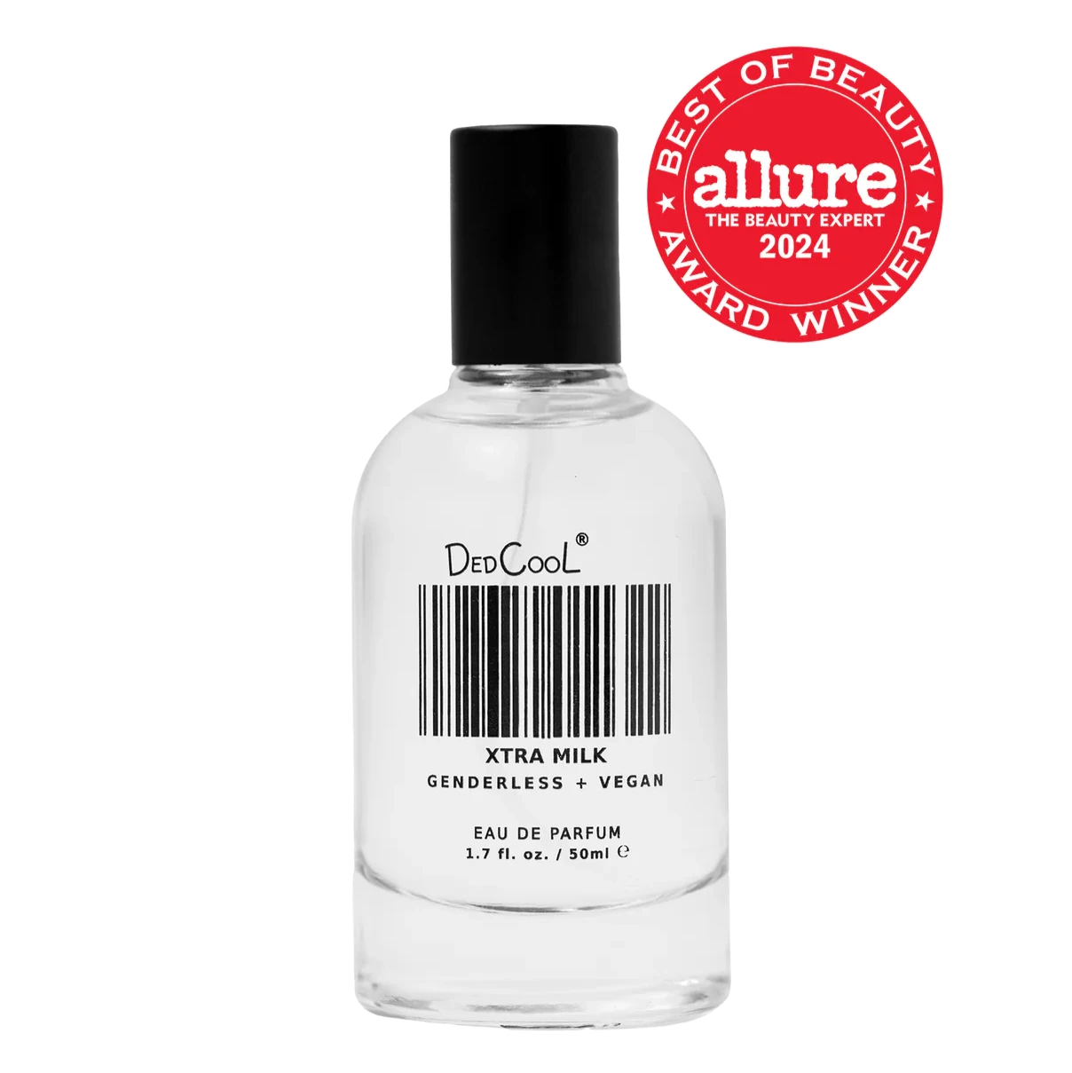 A bottle of Dedcool xtra milk, the Allure best of beauty 2024 award winner